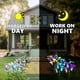 thumbnail image 4 of Solar Lights Outdoor Garden, 5 Pack Flowers Solar Garden Lights Outdoor Waterproof Multicolor Changing Led Solar Flower with Bigger Lily for Patio Yard Pathway Balcony Decoration-Blue, 4 of 9