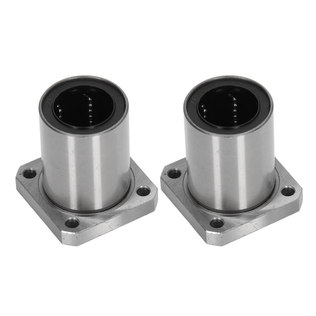 2PCS Square Flange Linear Bearing Linear Motion Ball Bearing for CNC Equipment LMK30UU