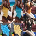 thumbnail image 4 of Women One-Piece Ruffles Bikini Monokini Push Up Padded Swimsuit Swimwear, 4 of 5