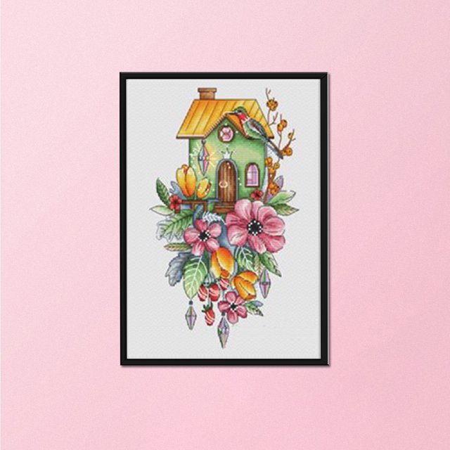 Cuadros Decorativos Punto de cruz impreso en lienzo flor costura imagen artesanía decoración del hogar Ndcxsfigh Nuevos Originales