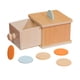 thumbnail image 2 of Juguetes de caja de monedas para niños,Caja de monedas con monedas más gruesas Montessori Toys,Material de aprendizaje preescolar para bebés y niños pequeños,Caja de monedas de madera, 2 of 3