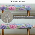 thumbnail image 6 of Psesaysky Hydrangea Floral Polyester Spandex Bench Seat Slipcover with Elastic Hem, Soft Dust Resistant Rectangular Long Cover for Dining Room Bedroom, 6 of 9