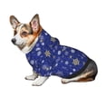 thumbnail image 7 of Sikiie Golden Snowflakes Royal Blue Dog Hoodie,Dog Clothes,Dog Sweatshirt ,Dog Shirt, Dog Clothes for Puppy Kitten Small Dogs Cats-Medium, 7 of 7