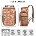 thumbnail image 3 of Travel Cooler Bag - Brown and Pink Of Leopard Print Camping Beer Cooler Backpack with Bottle Opener- Waterproof Insulated Picnic Backpacks - Cooler Bag for Beach, 3 of 6