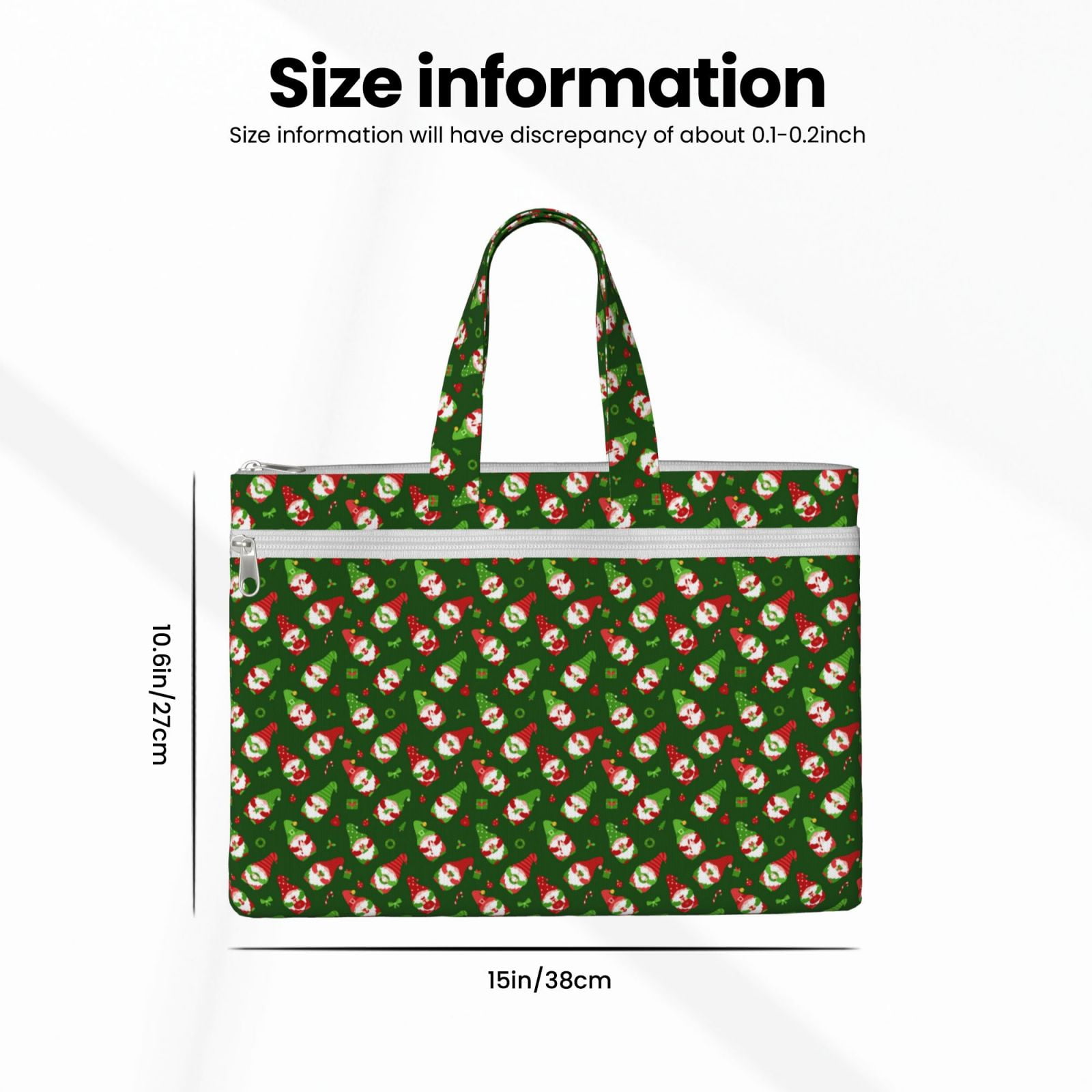 Kdxio Gnomes In Caps File Tote Document Bag Business Briefcase Bag Document Organizer Tote Briefcase for Letter A4 Files Business Teacher Office Bag