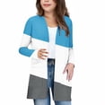 thumbnail image 5 of Favoffer Girls’ Plaid Print Cardigan Open-Front Long Sleeve Coat with Pockets Fall Wear Big Kid 5-14Y, 5 of 8
