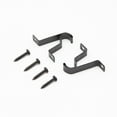 thumbnail image 4 of Mainstays Café Rod Brackets - Black, 4 of 4