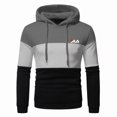 thumbnail image 3 of Sudadera con capucha de lana de tres colores para hombres y mujeres, Sudadera con capucha informal de manga larga, Sudadera con cuello redondo, jersey de camisa inferior, 3 of 5