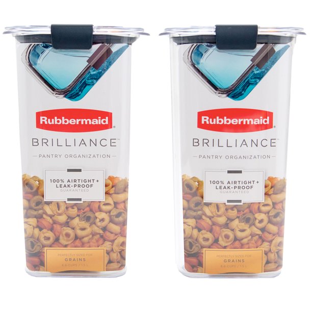 Rubbermaid Brilliance Food Storage Containers, 6.6 Cups, Clear BPA Free Plastic
