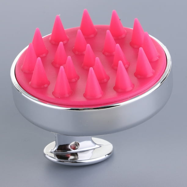 Cepillo de champú ador de cuero cabelludo, cepillo de macrón, cepillo pa de de cabello, peine de silicona suave pa Plata Baoblaze Cepillo del champú del masajeador del pelo