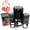 Black, variant on Easter Bunny Rabbit on Egg Spring Self-Inking Rubber Stamp Ink Stamper for Stamping Crafting Planners - 1/2 Inch Mini - Red Ink