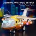 thumbnail image 3 of  Kids Transforming Airplane Toy Set - Inertia Plane 12 Alloy Cars City Play Mat Traffic Signs - Educational Gift for Boys and Girls - Toys for Children Aged 3+, 3 of 7