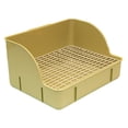 thumbnail image 3 of Caja de arena Jaula Inodoro Caja de arena Esquina Bandeja de arena Orinal para conejos Conejillos de indias malla de acero verde, 3 of 8