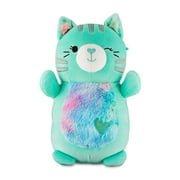 Squishmallows Official Hugmee Plush 10 inch Teal Tabby Cat - Child's Ultra Soft Stuffed Plush Toy