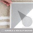 thumbnail image 5 of Non-slip Bathroom Rug 24" x 36" - Super Absorbent & Quick Dry Shaggy Microfiber Bath Mat, Machine Washable Plush Throw Rug for Bathtub, Shower and Sink, Beige, 5 of 6
