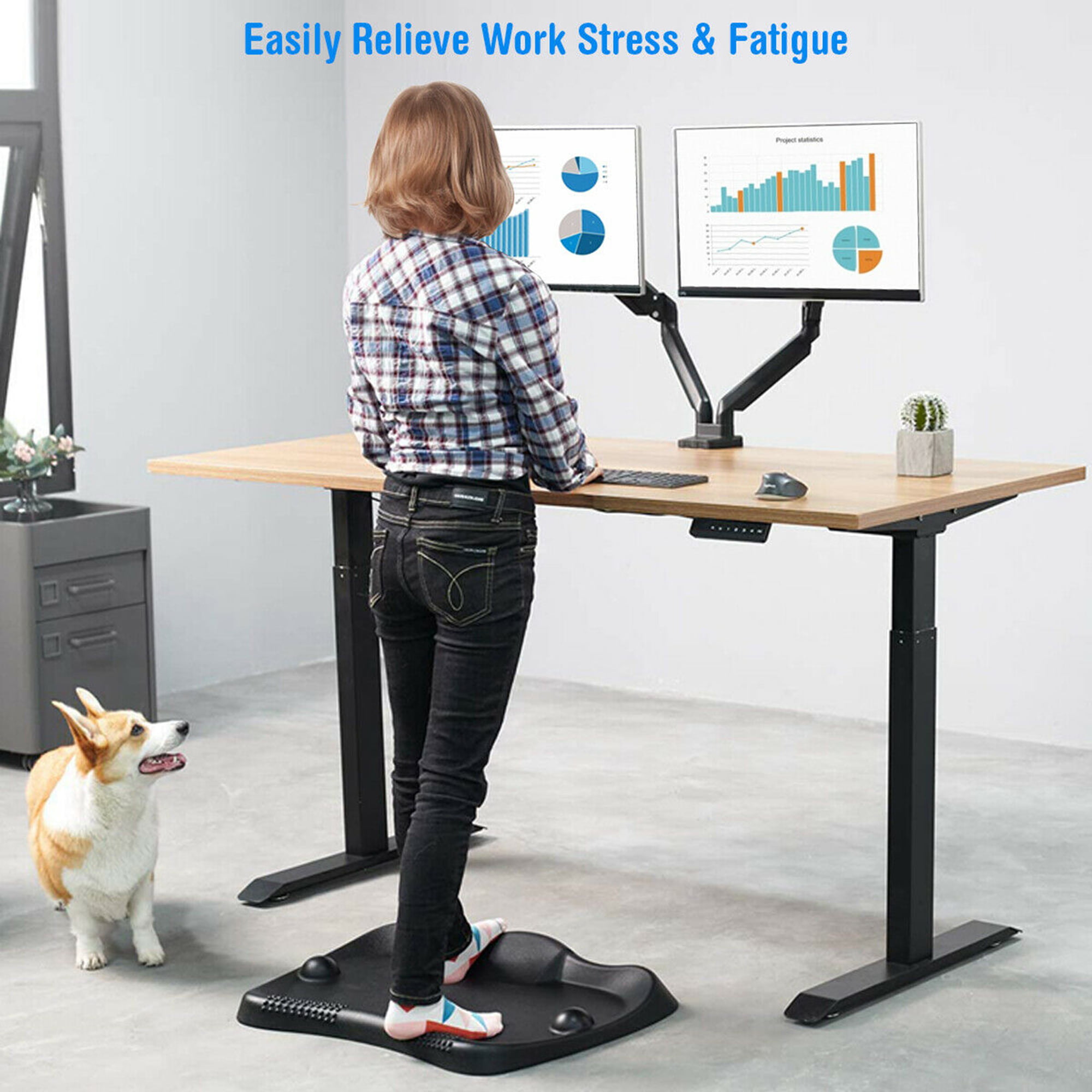 Grade Pads Ergonomic Comfort Standing Mat for Stand Up Desks