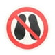 thumbnail image 1 of No hay paso aquí, calcomanía de advertencia, pegatina redonda, no paso, señal de advertencia, 1 of 4