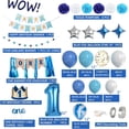 thumbnail image 4 of JOYYPOP 1st Birthday Decorations for Boys - Baby 1st Birthday Party Supplies 67PCS with 1st Birthday Baby Crown, ONE Cake Topper, 1st Birthday Highchair Banner Decorations(Blue), 4 of 7