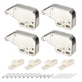 thumbnail image 1 of Unique Bargains 4 Set Automatic Spring Loaded Push to Open Door Catch Touch Lock, 48mm Silver, 1 of 6