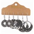 thumbnail image 4 of Pack de 12 pares de pendientes vintage bohemios para mujeres y niñas, 4 of 5