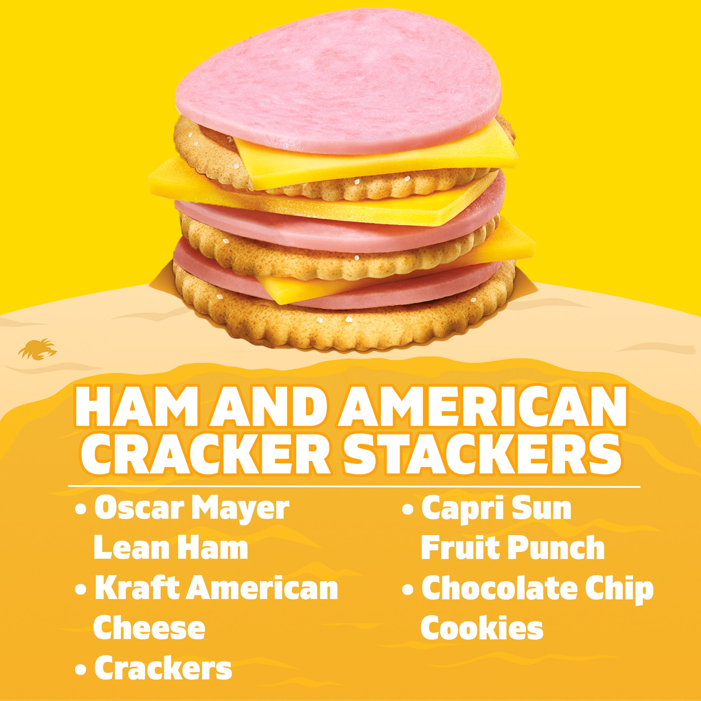 Lunchables Ham & American Cheese Cracker Stacker Kids Lunch Meal Kit, 9.1  oz - Harris Teeter