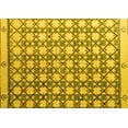 thumbnail image 1 of Ahgly Company Indoor Rectangle Abstract Yellow Modern Area Rugs, 4' x 6', 1 of 4