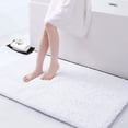 thumbnail image 1 of Alfombra de baño Smiry Luxury Chenille extrasuave y absorbente, color blanco, 1 of 9