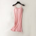 thumbnail image 4 of Nightgown with Built in Bra Racerback Sleeveless Night Shirt Spaghetti Strap Loose Fit Breathable Sleepwear Lightweight Sleepdress Pink M, 4 of 5