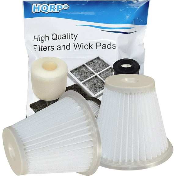 HQRP 2-Pack Washable & Reusable filters for Cyclonic Action DustBusters CHV1400 / CHV1600 / CHV9600; VF100H / VF100 replacement