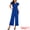 Royal Blue, variant on DARING DIVA Women's Formal Ruffled Sleeve Wide Legs Jumpsuits XL Black