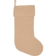 thumbnail image 2 of VHC Brands Rustic & Lodge Holiday Decor-Jute Burlap Natural Tan Stocking, 20 x 12, 2 of 6