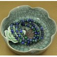 thumbnail image 4 of Angelstones Bracelet Extensible en Perles Rondes de Lapis Chrysocolla Naturelles 6mm 7 Pouces Unisexe, 4 of 5