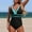 Light Blue, variant on Tsesme Women’s One Piece Swimsuit Color Block Bathing Suit Deep V-Neck Push up Slimming Swimwear
