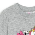 thumbnail image 2 of Disney Minnie Mouse Penelope Toddler Girls Sweatshirt Grey 4T, 2 of 5