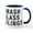 White/Navy Inside, variant on CafePress - Smash Glass Ceilings Mug - 11 oz Ceramic Mug - Novelty Coffee Tea Cup