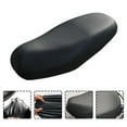 thumbnail image 2 of FENGGUIQU 5-Piece Black PU Motorcycle Seat Cover Set with Adjustable Elastic Fit, 2 of 6