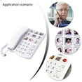 Apooke Button Landline Telephone for Elderly Hands Freely Speaking
