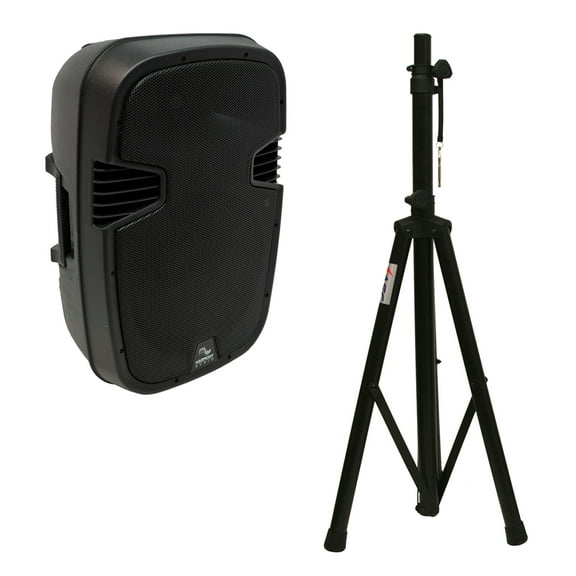 Harmony Audio HA-L15BA Pro DJ Bluetooth 15" 1200W Powered PA Speaker & Stand New