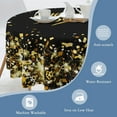 thumbnail image 4 of Golden Glitter Tablecloth Round 60 Inch,Happy Birthday Gifts Table Cloth Washable Spillproof Wrinkle Free Fabric Table Cover for Indoor Outdoor Kitchen Dinning, 4 of 6