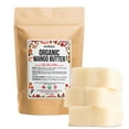 thumbnail image 1 of Organic Mango Butter 1lb - Raw Organic Unrefined Mango Seed Butter for Skin Care, Body Butter & Hair - Pure Mango Butter Cold Pressed for Soap Making, 1 of 9