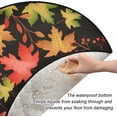 thumbnail image 3 of Coolnut Autumn Leave Christmas Tree Mats Waterproof Tree Skirt, Colorful Foliage Xmas Tree Stand Tray Mat Floor Protector Pad for Holiday Party Decoration, 28.3", 3 of 6