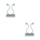 thumbnail image 2 of Bearachild 100 Piezas Gancho de Planta Accesorios de Soporte de Clip Montado en la Pared Blanco Blanco Pequeño 2Conjunto, 2 of 6