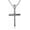 Big Silver, variant on Baseball Cross Sports Pendant Stainless Steel Baseball Bat Cross Necklace, Large and Small