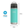 thumbnail image 3 of Thermos ICON Series Kid's Stainless Steel Spout Water Bottle, Sea Green, 18oz, 3 of 6