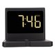 thumbnail image 5 of Reloj despertador con cargador QI, cargador de reloj digital para teléfono, estación de carga para teléfono, reloj digital con cargador inalámbrico, acabado de lujo, 5 of 9