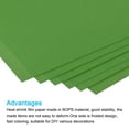 thumbnail image 4 of Uxcell Shrink Plastic Sheet, 29cm x 20cm x 0.3mm Sanded Shrink Films Paper for Craft Glass Green 5 Pack, 4 of 5