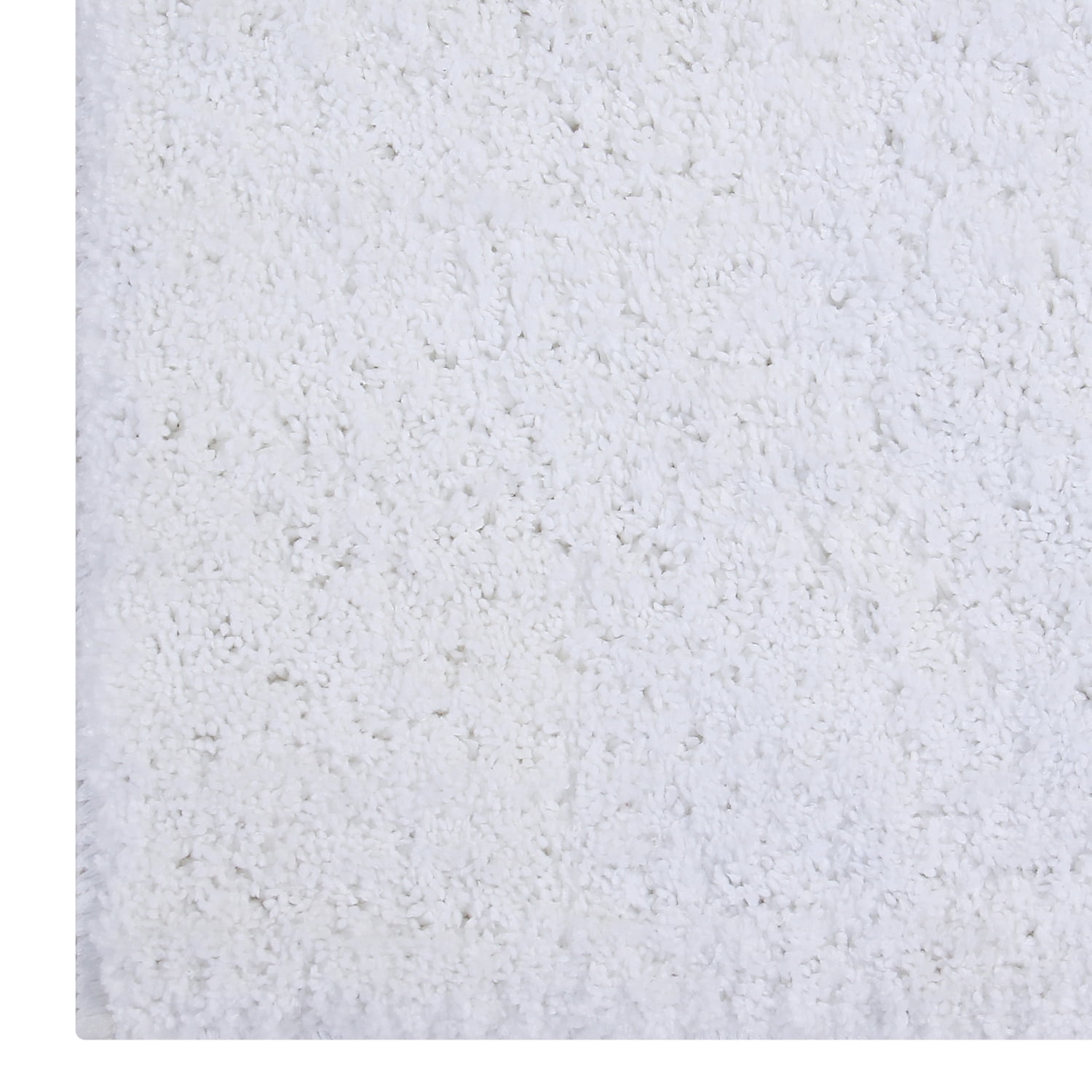 Better Trends Long Runner Bathroom Rug Extra Soft Non-Slip Bath Mat Water Absorbent 100% Polyester Machine Washable Mat 20" x 60" Micro Plush Collection - White