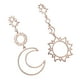 thumbnail image 4 of EeaseMX Pendientes de resina con borlas asimétricas, simples, con sol, luna y estrella, para mujeres y niñas., 4 of 7