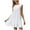 White, variant on IROINNID Women's Peplum Dress Off Shoulder Waist Sleeveless Dress Solid Color Comfort Waist Dress