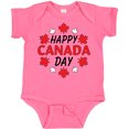 thumbnail image 3 of Inktastic Happy Canada Day Maple Leaf Circle Boys or Girls Baby Bodysuit, 3 of 5